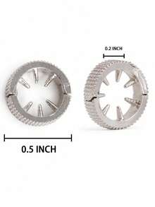Round Metal Hair Clip For Bangs, Women's Forehead Side Clip, Hair Ornament, Rhinestone Hair Clip - Silver - View 8