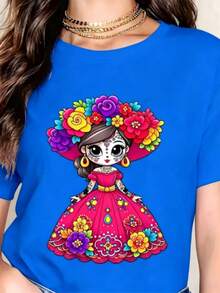 Women T-Shirts - Blue - View 5