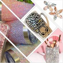 ICIQ Ss3-Ss50 Crystal AB Flat Back Non-Hotfix Nail Rhinestones 3D Glass Glue-On Crystal AB Stones DIY Decoration - SS34 288Pcs - View 6