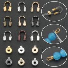 20pcs/40pcs 2D Flat DIY Connector Ring Set With U-Shaped Buckle And High-Pressure Pot Positioning Buckle, Random Mixed Colors, Suitable For DIY Jewelry Making, Bracelets, Necklaces, Anklets Accessories, U-Shaped Positioning Wire Tube, Clamp Wire Bag Buckle, Finishing Clip Buckle, Chain End Connector, Beaded Accessories, Bag Pendant, Jewelry Accessories, Handmade Craft Materials - U-shaped Buckle & Positioning Buckle - View 4