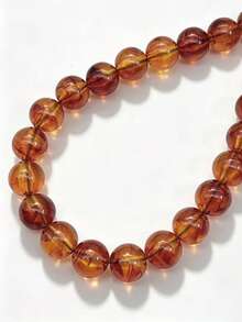 1pc Bohemian Round Bead Faux Agate Exaggerated Minimalist Women's Beaded Necklace Party Gathering Colorful Neck Chain - Mixed Colors Random - necklace - View 11