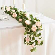 1pc/2pcs 1.8M Silk Fabric Large Peony Flower Vine - Baby Pink - View 5