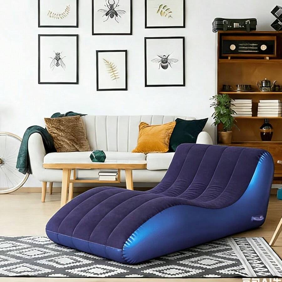 Ghế sofa hơi lười, ghế sofa di động ngoài trời, phù hợp cho bãi biển, cắm trại, lễ hội âm nhạc - Nhiều màu - Xem 1