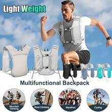 This Professional-Grade Lightweight Running Vest Features Reflective Safety Material And Breathable Honeycomb Mesh Design, With Multiple Pockets To Provide Ample Storage Space For Outdoor Fitness Activities. - Multicolor - View 8