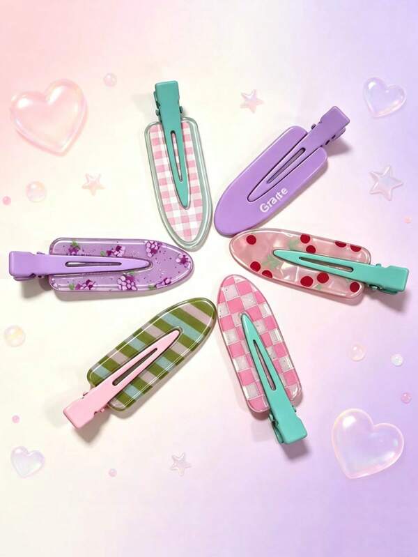 6 pièces/set Clips pour cheveux sans pinces de style mignon et doux aux motifs de fruits, pour les franges, le maquillage, les cheveux rebelles. Couleurs aléatoires. Accessoires capillaires, outils capillaires, accessoires de beauté, accessoires pour cheveux bouclés pour femmes, automne, voyage, accessoires pour femmes, articles capillaires, automne, accessoires capillaires pour femmes, outils capillaires, articles capillaires, articles, accessoires de beauté, cadeaux, voyage, cadeaux pour femmes, articles capillaires, articles de remplissage de bas de Noël, articles de remplissage de bas de Noël, articles de remplissage de bas de Noël pour femmes, cadeaux, cadeaux, articles de remplissage de bas de Noël, cadeaux pour femmes, cadeau, cadeau, articles de remplissage de bas de Noël pour adultes, articles de remplissage de bas de Noël pour adultes, articles capillaires, accessoires pour femmes, articles de remplissage de bas de Noël, accessoire capillaire de passage à l'âge adulte, access