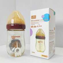New 240ml/160ml PPSU Baby Bottle, Wide-Neck Feeding Bottle With Bottom Air Balance Hole/Valve, Heat Resistance Milk Bottle, Perfect Gift For Newborn - Mocha Brown - View 14