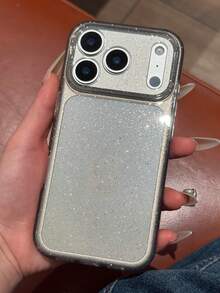 奢華亮片閃亮透明軟質手機背殼，適用於 iPhone 17 Pro Max 17 16 15 14 13 Pro Max 15 16 Plus 17Air，閃亮相機保護殼 - 透黑 - 查看 6