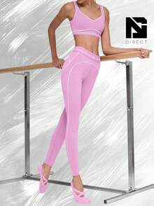 Airbrush High-Waist 7/8 Heart Throb Legging - Candy Heart Pink - 查看 3