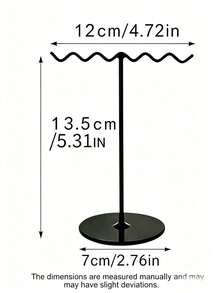 Metal Jewelry Storage Rack, Multi-Function Necklace Hanging Hook Stand, Vertical Jewelry Display Rack, Metal Design, Suitable For Necklaces, Bracelets, Earrings, Rings, Keys, Jewelry, Space-Saving Desktop Vanity Decor, Home Essential Accessory - Multicolor - View 7