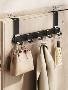 1pc Drill-Free Metal Hook, Can Hang Hats, Keys And Other Items, Save Home Space, Suitable For Entryway, Bathroom, Bedroom, Residence, Dormitory And Similar Places - Multicolor - View 10