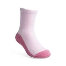 Meia da Pimpolho Tam.31-34, Kit com 3 Pares de Meias Lisas Infantil, Base Escura Rosa e Branco, Algodão e Elastano - Rosa Bebê - Visão 6