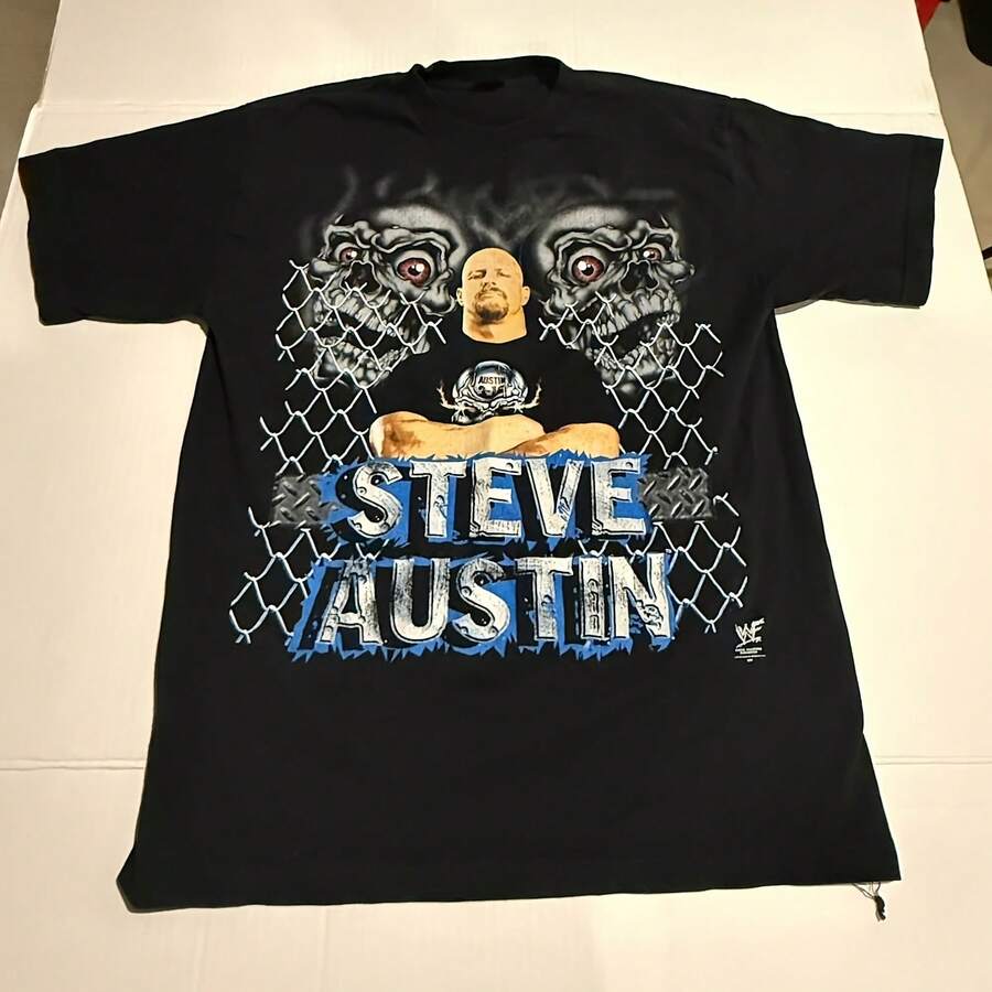 WWEs Stone Cold Steve Austin Black T-Shirt One Size Fits Most - 款式 - 查看 1
