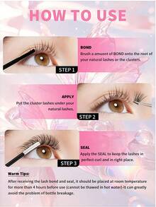 720PCS/1440PCS Fairy Lash Clusters, High Capacity 0.35–0.63inch Mixed Length Faux Mink Eyelashes, Natural Long Wispy Fluffy Lash Clusters, Lightweight Reusable DIY False Eyelashes,For Wedding, Birthday, Graduate, Daily Makeup, Party, Travel - D - View 10