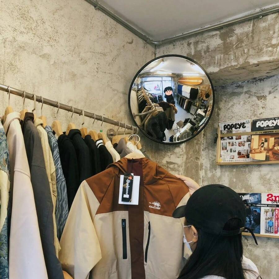 1pc Acrylic Convex Mirror, 360° Wide Angle High Definition Garage Blind Spot Safety Mirror - Waterproof & Anti-Fouling, Indoor/Outdoor Use, High Resolution Concave Design, Suitable For Home, Store, Parking Lot, Warehouse And Office - Square Installation Portable - Multicolor - View 1