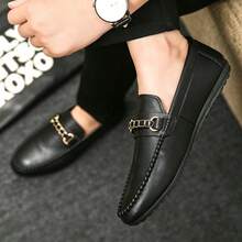 Men's New Casual Loafers, Soft Comfortable Sports Shoes, Outdoor Shoes, Old Money Style Fashion, Autumn - Black - View 7