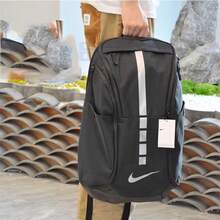 Nike Unisex Outdoor Sports Casual Travel Backpack, Large Capacity, Size: 59*34*24cm - Black/Silver Gray - View 10