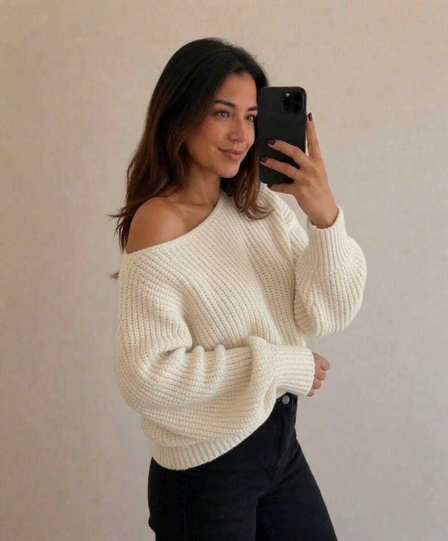 Women Sweaters - White - View 1