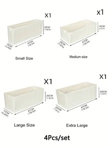 1pc Foldable Storage Box With Handle-Foldable Clothing Storage Box,Large Capacity Oxford Cloth Storage Box,Multi-Purpose Storage Container For Home Office Travel,Beige Storage Box With PP Board Support And Ortable,Stackable,Wardrobe Storage - Multicolor - View 17