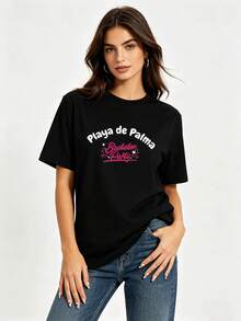 Women T-Shirts - Black - View 1