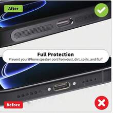 2/6片金屬防塵網貼，適用於 iPhone 16 Pro 15 14 13 12 系列耳機揚聲器孔，防塵網保護膜，適用於 iPhone 17 - 彩色 - 查看 4