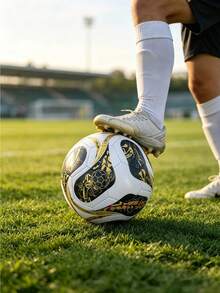 1pc Size 5 Standard Soccer Ball, Indoor/Outdoor Universal, Competition Training Ball, Gift Inflatable PU Leather Multicolor Team Sports Football (Football Shipped Deflated) - Multicolor - View 6