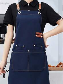 Customizable Chef Apron With Pockets And Adjustable Straps, Customizable Text, Logo, Name, And Graphics, Criss-Cross Design, Suitable For Restaurants, Food Service, And Cafes, Personalized Gift - Multicolor - View 33
