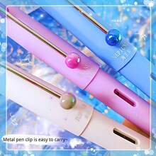 6pcs/Set Erasable Fountain Pen Set (2 Pens + 4 Ink Cartridges), Starry Sky Series, Comfortable Grip, Ideal Gift For Beginners, School Supplies - Sets - View 4