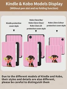 Kingsung Tablet dengan Motif Anjing Bergaris, Cocok untuk iPad Air 8 (Model M4), 2026 11-Inch/13-Inch, 9.7/10.2/10.5/10.9/12.9-Inch, Pro 11-Inch, Generasi ke-10, Galaxy Tab S6 Lite 10.4-Inch, Kindle Paperwhite 2024 Generasi ke-12, Kindle 2022 Generasi ke-11. Dilengkapi dengan Stand Cerdas, Fungsi Tahan Guncangan, serta Fungsi Bangun dan Tidur Otomatis. - MultiWarna - View 11