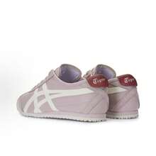 Asics Authentic Onitsuka Tiger Mexico 66 Leather Sneakers - White/Blue/Red Classic Low-Top | Premium Japanese Heritage Footwear | Slim-Profile Lightweight Trainers - 薰衣草 - 查看 4