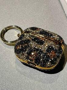 Luxury Bling Rhinestone Leopard Print Compatible With AirPods Pro, Wireless Bluetooth Earphone Case Compatible With Airpods Pro 1/2/3/4/5 Spring Gift Party - Multicolor - View 25
