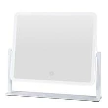 Vanity Mirror With Lights, LED Makeup Mirror, 3 Color Lighting Modes, Dimmable Touch Control, 360° Rotating Tabletop Mirror, HD Full-Face Lighted Mirror For Vanity Desk, Bedroom, Dressing Table, White, 13.6 X 12 In - Multicolor - View 15
