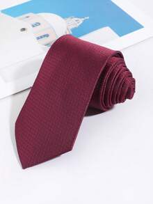 1PC Men's Fashion Solid Color Hand-Tied Necktie, Suitable For Daily Wear, Workplace, Party, Formal Suit Matching - Multicolor - View 10