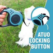 1 Peça Guia Retrátil para Cachorro, Guia Retrátil Automática, Corda de Puxar para Animais de Estimação, 3/5m, Durável e Conveniente, Alça Antiderrapante, Adequada para Cachorros Pequenos e Médios, Azul Lago - Azul menta - Visão 7