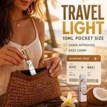 عطر نسائي 10 مل برائحة الفانيليا وجوز الهند الغورماند، عطر طويل الأمد للجسم والشعر، بخاخ كولونيا نسائي خالي من الكحول، حجم سفر محمول، مناسب للاستخدام اليومي والتنقل والرياضة والعطلات، هدية مثالية للنساء - رائحة جوز الهند والفانيليا - مشاهدة 3