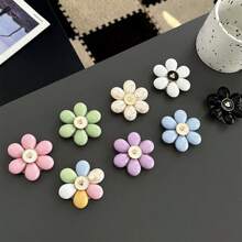 Hyuna Style Floral Back-Attached Phone Stand Air Cushion Pouch, Korean Ins Desktop Support, Creative Stable Portable - Multicolor - View 3
