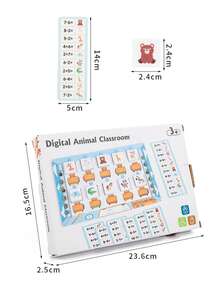 Wooden Animal Number Matching Board, Kids Math Operation Logical Thinking Educational Toy - Multicolor - View 10