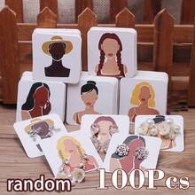 50/100/200pcs New Luxury Earring Jewelry Display Cards, Size 4 X 4cm, Suitable For Earring Packaging - Storage Card - View 11