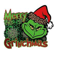 The Grinch 1pc The Christmas Iron-On Clothing Stickers, Heat Transfer Embroidery, Logo, And Offset Printing Iron-On Patches - Multicolor - View 6