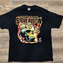 Vintage Austin 316 WWFs Stone Cold Steve Austin Rattlesnake Beer XL T-Shirt - Shape - View 1