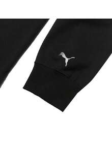 Puma Men's/Women's Sweatshirt/Pullover RACE-AHEAD-CREW-TERRY Comfortable Minimalist Casual Everyday Sweatshirt 636033-01 - Black - View 5