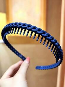 Fashion Women's Headband/Hair Tie/Wide Headband With Teeth Anti-Slip Hair Clip, Handmade Matte Material Heart-Shaped Headband Accessory - Headband - View 12