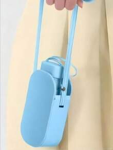 Ultra-Lightweight Portable Capsule Mini 5-Fold Sun Umbrella, UV Protection - Baby Blue - View 24
