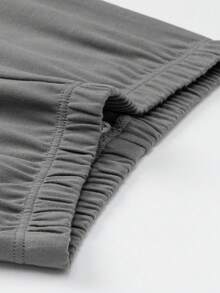 Balabala Boys Pajama Set Soft Cotton Long Sleeve Sleepwear Comfortable Homewear Autumn Spring Wear - Gray and Black Tone - View 8
