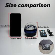 Starry Night Light Projector With Remote Control - Adjustable LED Desk Lamp, Aurora Effect, Starry Vortex Effect, Water Ripple Effect, USB Powered, Polished Plastic Surface, Perfect For Bedroom And Living Room Decor, Living Room Lighting | Sky Theme Decor | USB Powered Lamp, Bedroom Lighting - Multi-color light - View 12