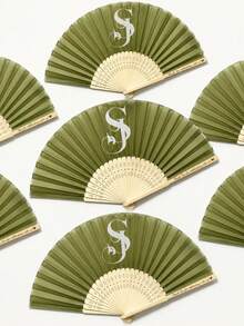客製化新款豹紋摺扇，便攜式手持扇，適合舞蹈、攝影、旅行與日常使用，夏季度假適用 - 彩色 - 查看 8