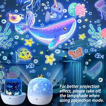 Upgraded 21 Patterns Starry Sky Projection Light, 360° Rotatable Crown Starry Atmosphere Lamp With Replaceable Projection Films, USB Powered Dreamy Light, Ideal Decoration Gift For Bedroom, Birthday, Christmas Party - Multicolor - View 5