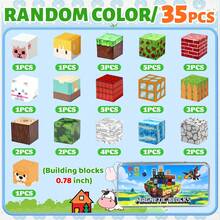 49/35pcs Magnetic Building Blocks Set - Farm Theme, 3D Puzzle Toy, Suitable For Children, Interactive Learning Toy, Suitable For Boys And Girls, 3D Sensory Color Blocks, Fun Educational Toy, Warm Christmas Gift - Multicolor - View 12