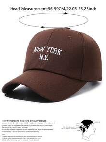 BONNY BOOM 2件裝刺繡 NEW YORK 中性棒球帽卡車帽，Y2K 戶外防曬可調節旅行度假禮物，適合朋友、家人、萬聖節、聖誕節、開學季、情人節、父親節、母親節、婚禮、老師、學生、嘉年華、單身派對、新娘婚禮用品 - 2pcs 白色+咖啡色 - 查看 6