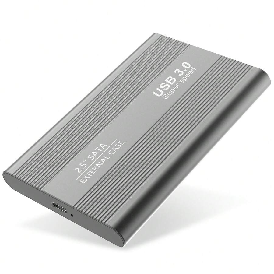 2TB USB 3.0 Portable External Hard Drive High-Speed Data Transfer, Durable & Stable, Ideal For Laptops, Desktops, And PCs, Compatible With Windows 7-11/IOS Systems, PC Backup Storage|Sleek Black Design|Sleek Storage Design - View 1