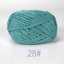EDCUEBE7 1件/約50g 混色手工鉤針毛線套組，柔軟舒適的編織毛線，多用途適用於鉤針錢包、衣物、地毯及其他手工項目，非常適合DIY情人節禮物，製作錢包、手提包等（隨機包裝） - 單色 - 查看 64